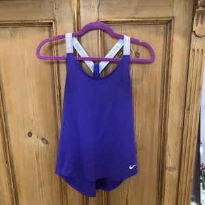 Nike Workout Top in Purple
